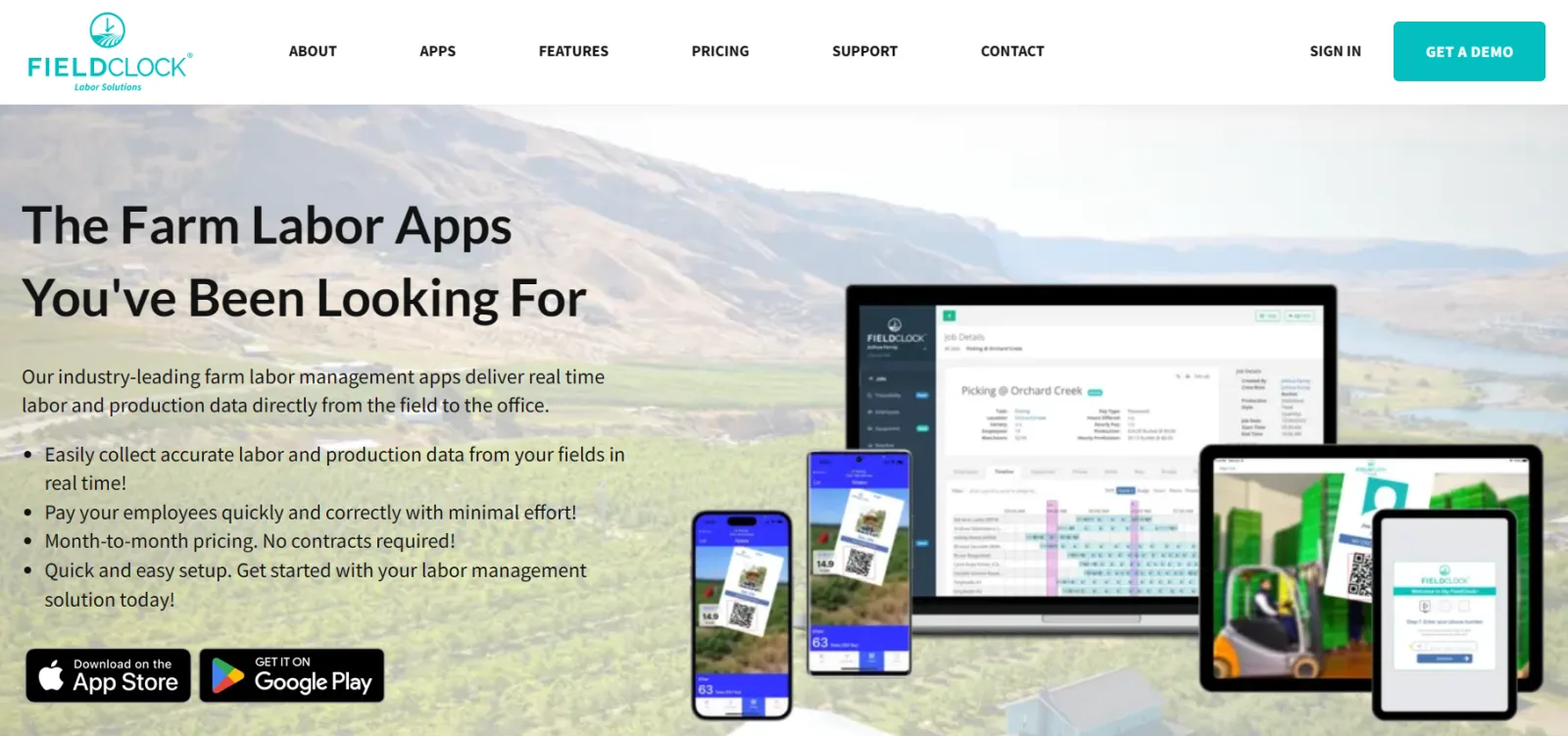 HubSpot website development for FieldClock Labor Solutions